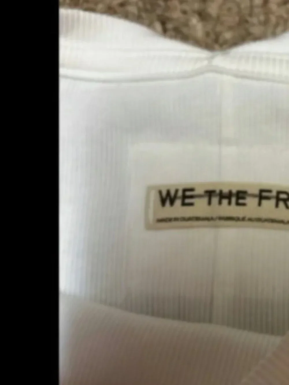 WE THE FREE PEOPLE EVER HAD WHITE RIBBED TUNIC TOP CAP SLEEVE NEW M